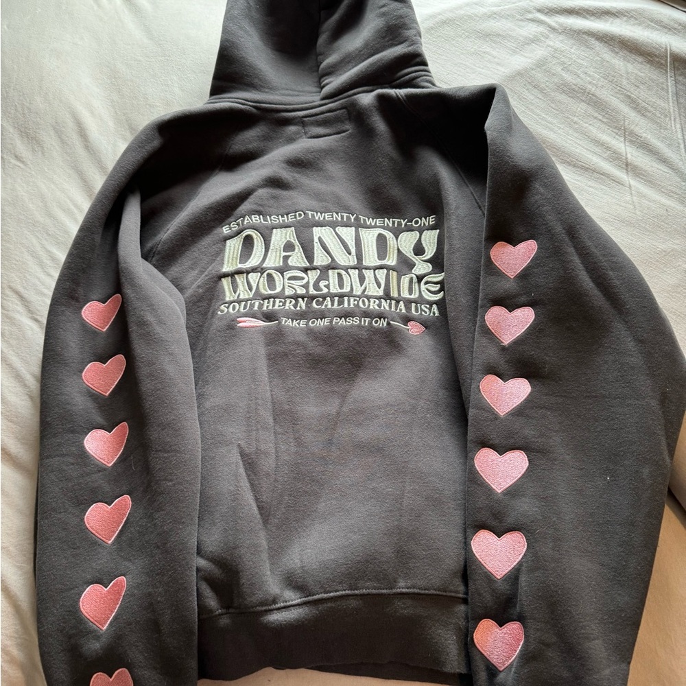 “Heart On My Sleeve” Dandy Worldwide Hoodie Size Medium